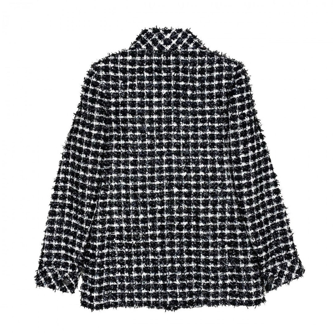 CHANEL tailored jacket cotton white 34