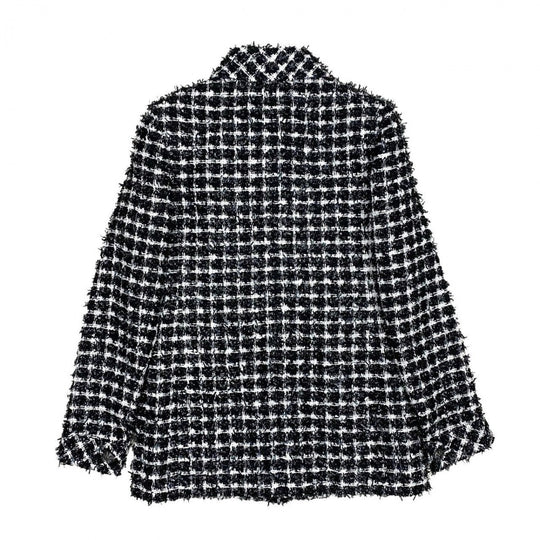 CHANEL tailored jacket cotton white 34