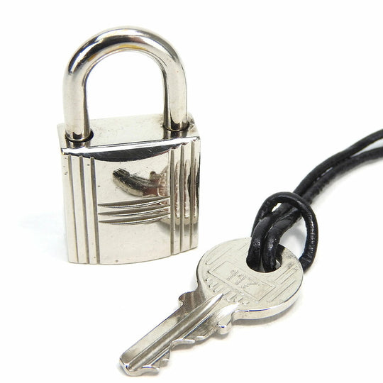 HERMES Cadena brass Silver Women(Unisex) Used Authentic