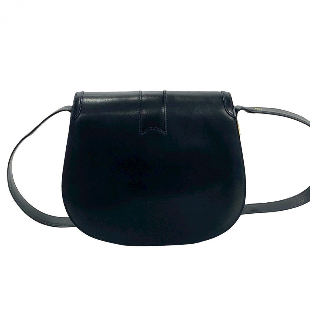 GUCCI Shoulder Bag leather Navy