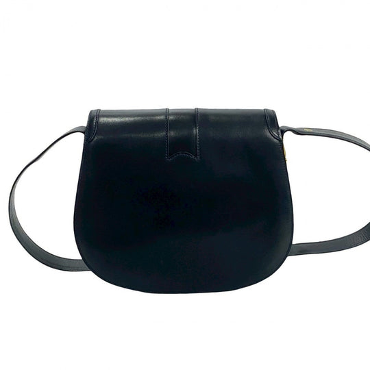 GUCCI Shoulder Bag leather Navy