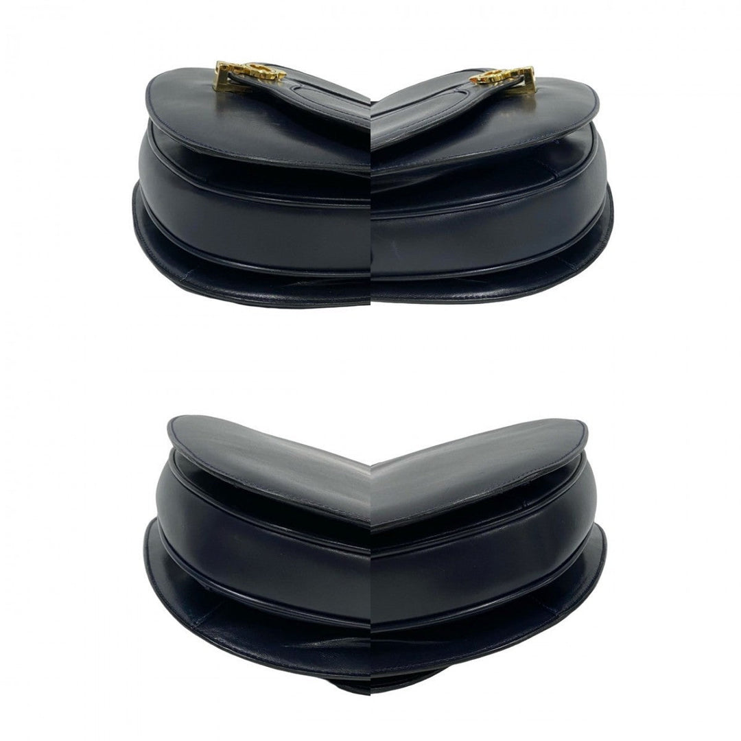 GUCCI Shoulder Bag leather Navy