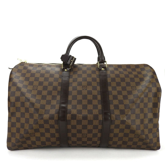 LOUIS VUITTON Boston Duffel bag N41427 Damier Brown Keepall 50 unisex(Unisex) Used Authentic