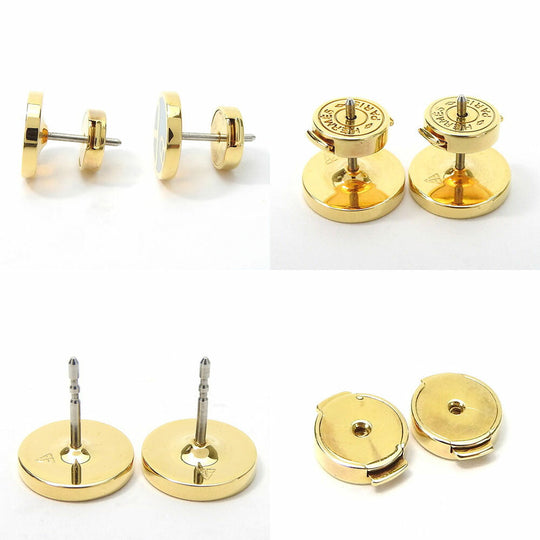 HERMES Pierce metal gold Chene Dunkle