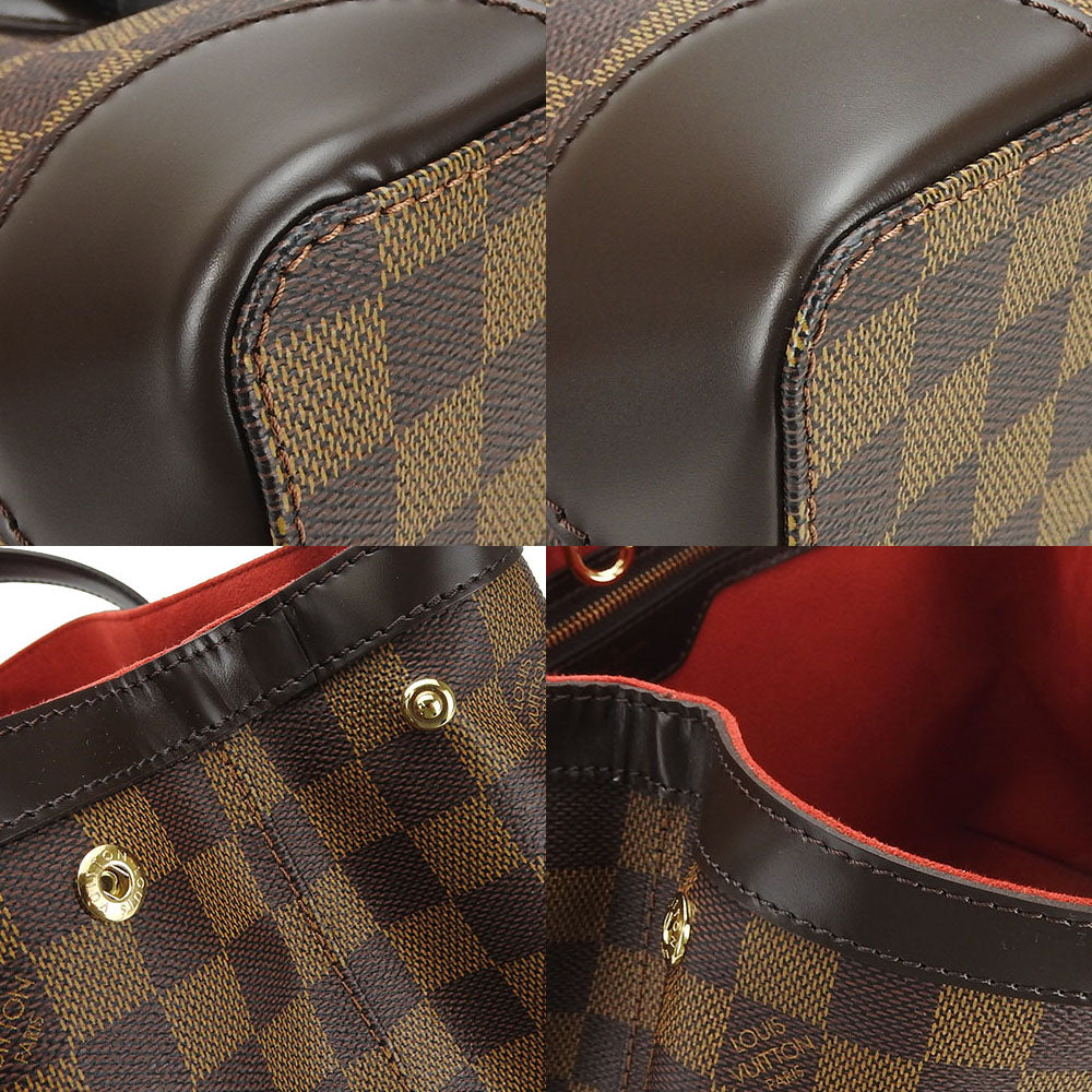 LOUIS VUITTON Tote Bag N51204 Damier Brown HamsteadMM Women Used Authentic