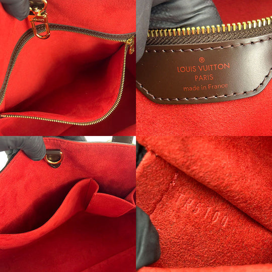 LOUIS VUITTON Tote Bag N51204 Damier Brown HamsteadMM Women Used Authentic