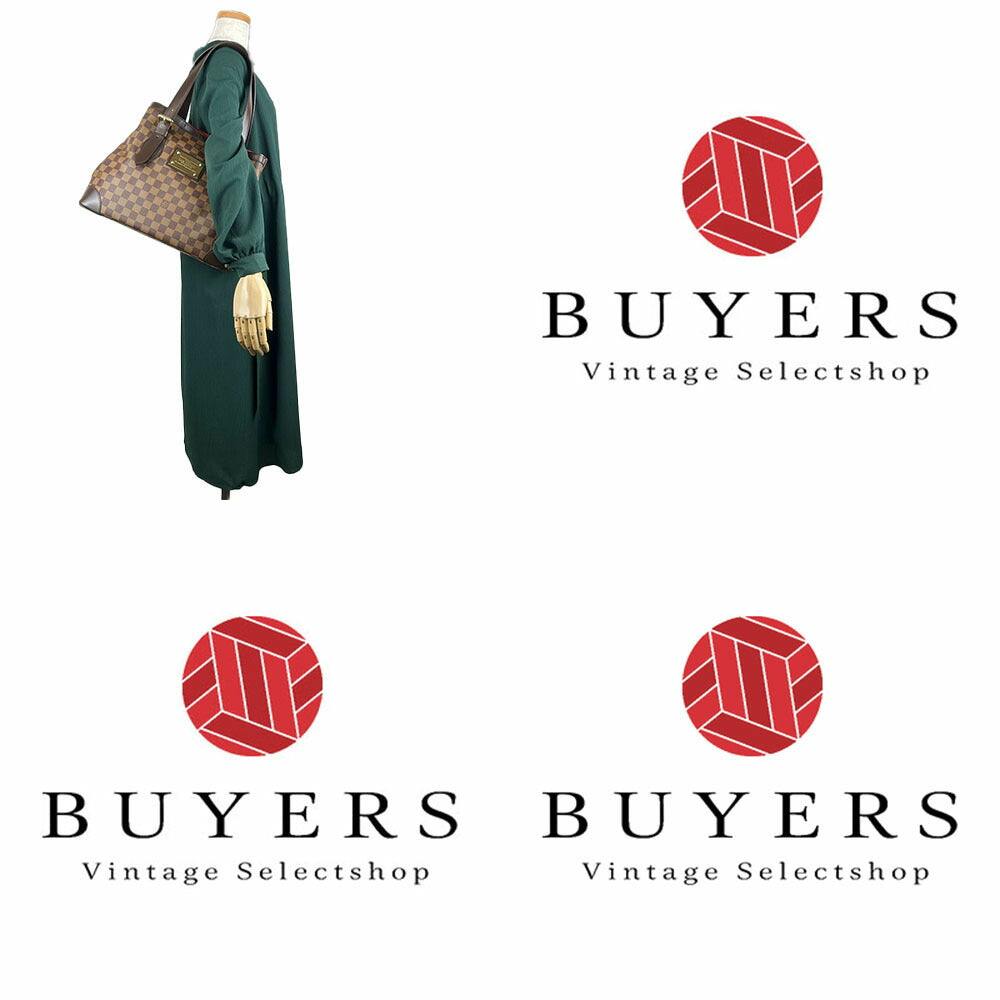 LOUIS VUITTON Tote Bag N51204 Damier Brown HamsteadMM Women Used Authentic