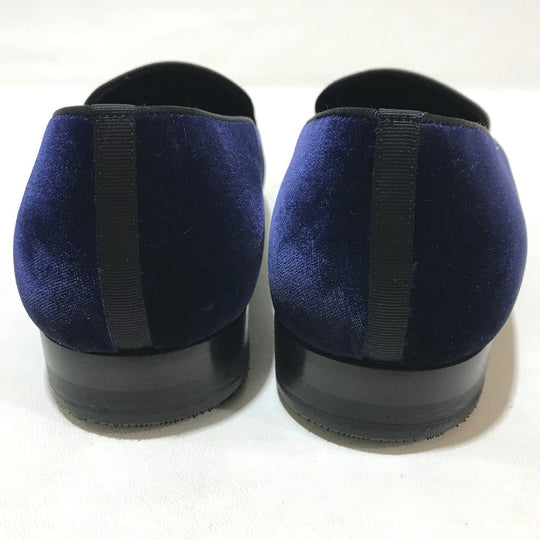 LOUIS VUITTON Dress shoes 1A32RS velvet Navy Business shoes Auteuil line mens 6M Used Authentic