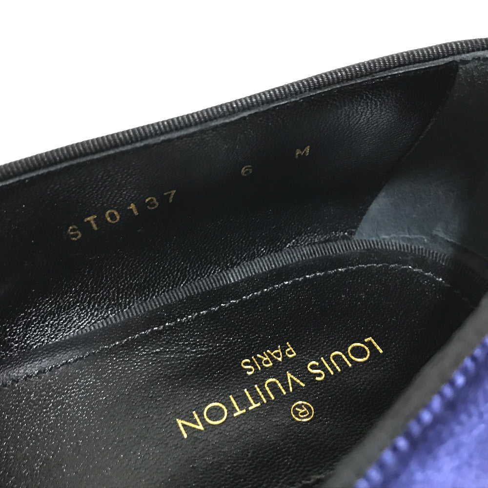 LOUIS VUITTON Dress shoes 1A32RS velvet Navy Business shoes Auteuil line mens 6M Used Authentic