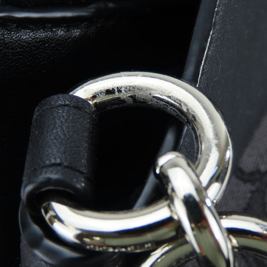 COACH Tote Bag F27579 Canvas, Leather black Women Used Authentic