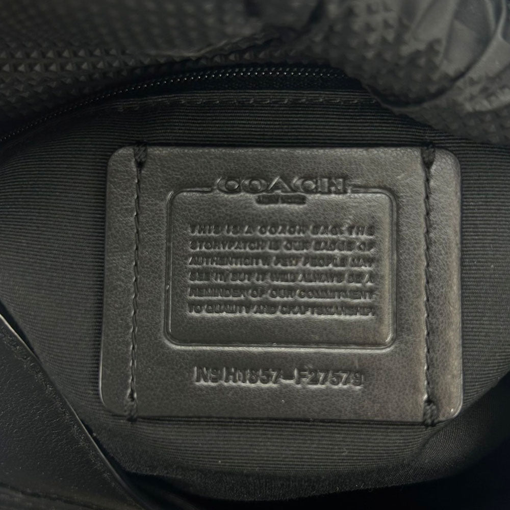 COACH Tote Bag F27579 Canvas, Leather black Women Used Authentic