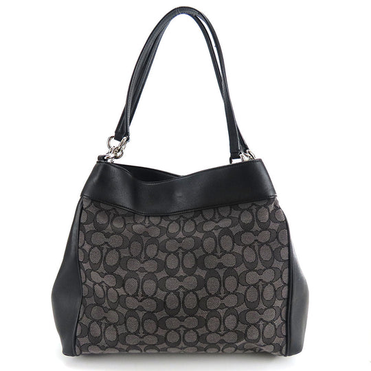 COACH Tote Bag F27579 Canvas, Leather black Women Used Authentic