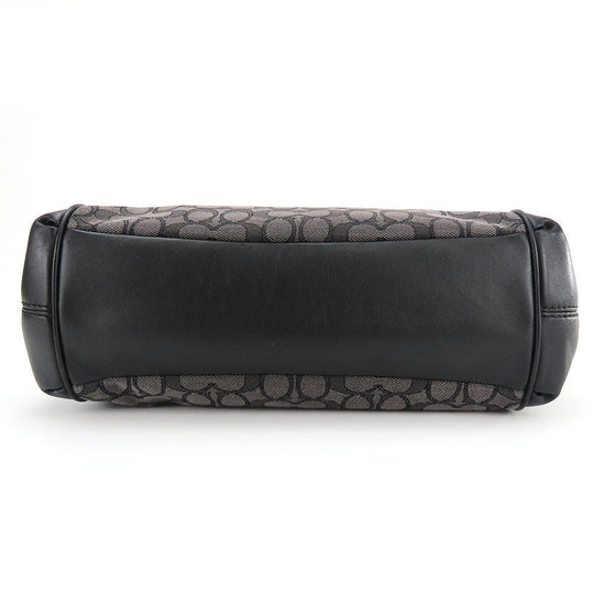 COACH Tote Bag F27579 Canvas, Leather black Women Used Authentic