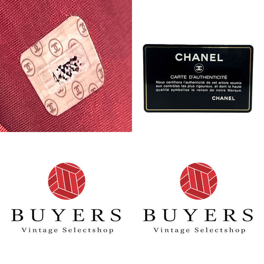 CHANEL Bifold Wallet Caviar skin Red COCO Mark