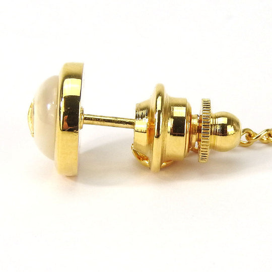 Dunhill cuffs Metal, Plastic gold mens Used Authentic