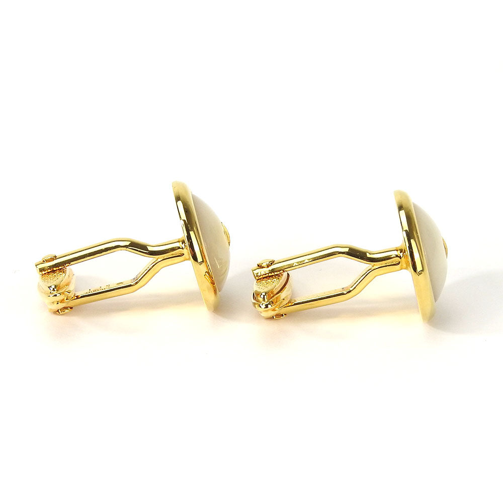 Dunhill cuffs Metal, Plastic gold mens Used Authentic
