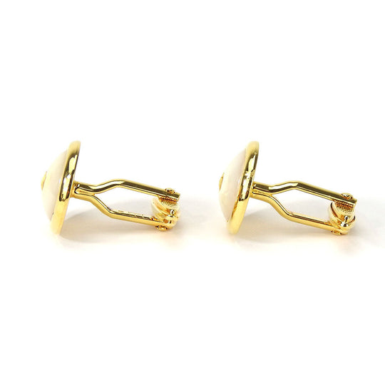 Dunhill cuffs Metal, Plastic gold mens Used Authentic