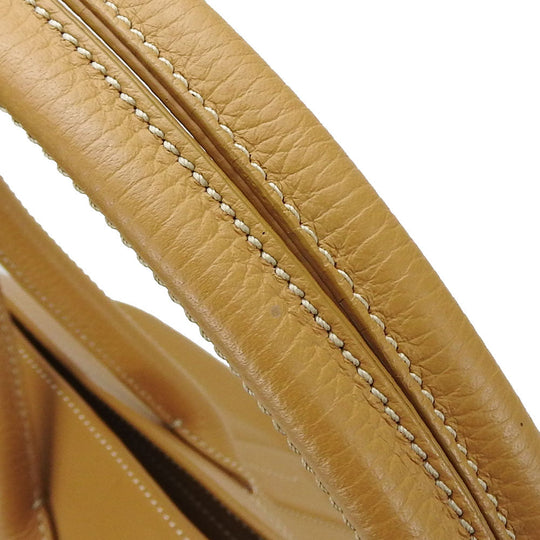TOD�fS Tote Bag leather beige Women Used Authentic