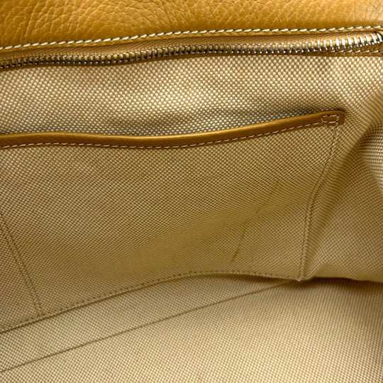 TOD�fS Tote Bag leather beige Women Used Authentic