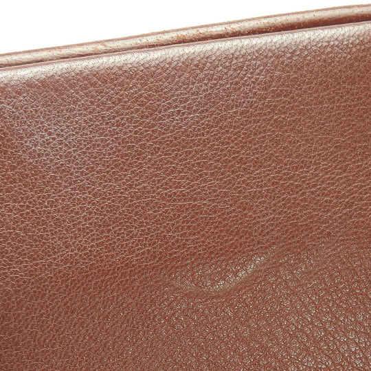 BALLY Tote Bag leather Brown unisex(Unisex) Used Authentic