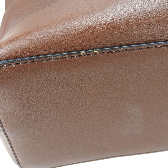 BALLY Tote Bag leather Brown unisex(Unisex) Used Authentic