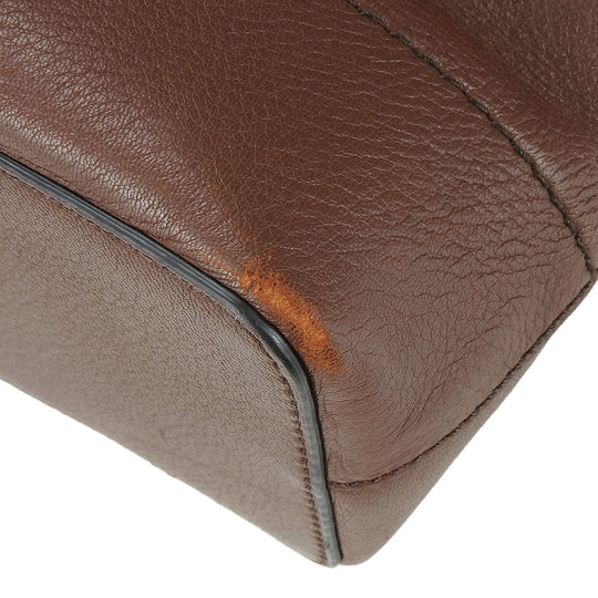 BALLY Tote Bag leather Brown unisex(Unisex) Used Authentic