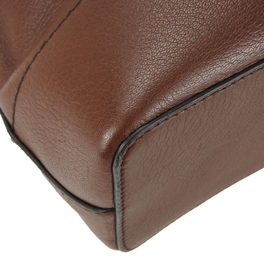 BALLY Tote Bag leather Brown unisex(Unisex) Used Authentic