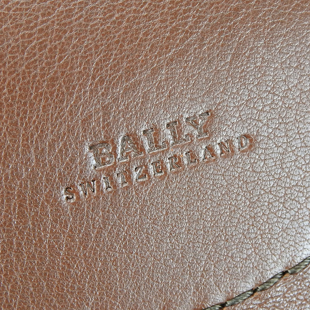 BALLY Tote Bag leather Brown unisex(Unisex) Used Authentic