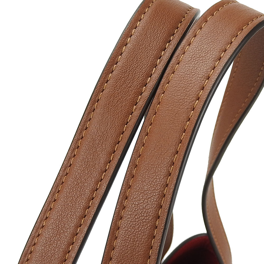 COACH Tote Bag C4060 PVC, Leather Brown Hose and carriage Women Used Authentic