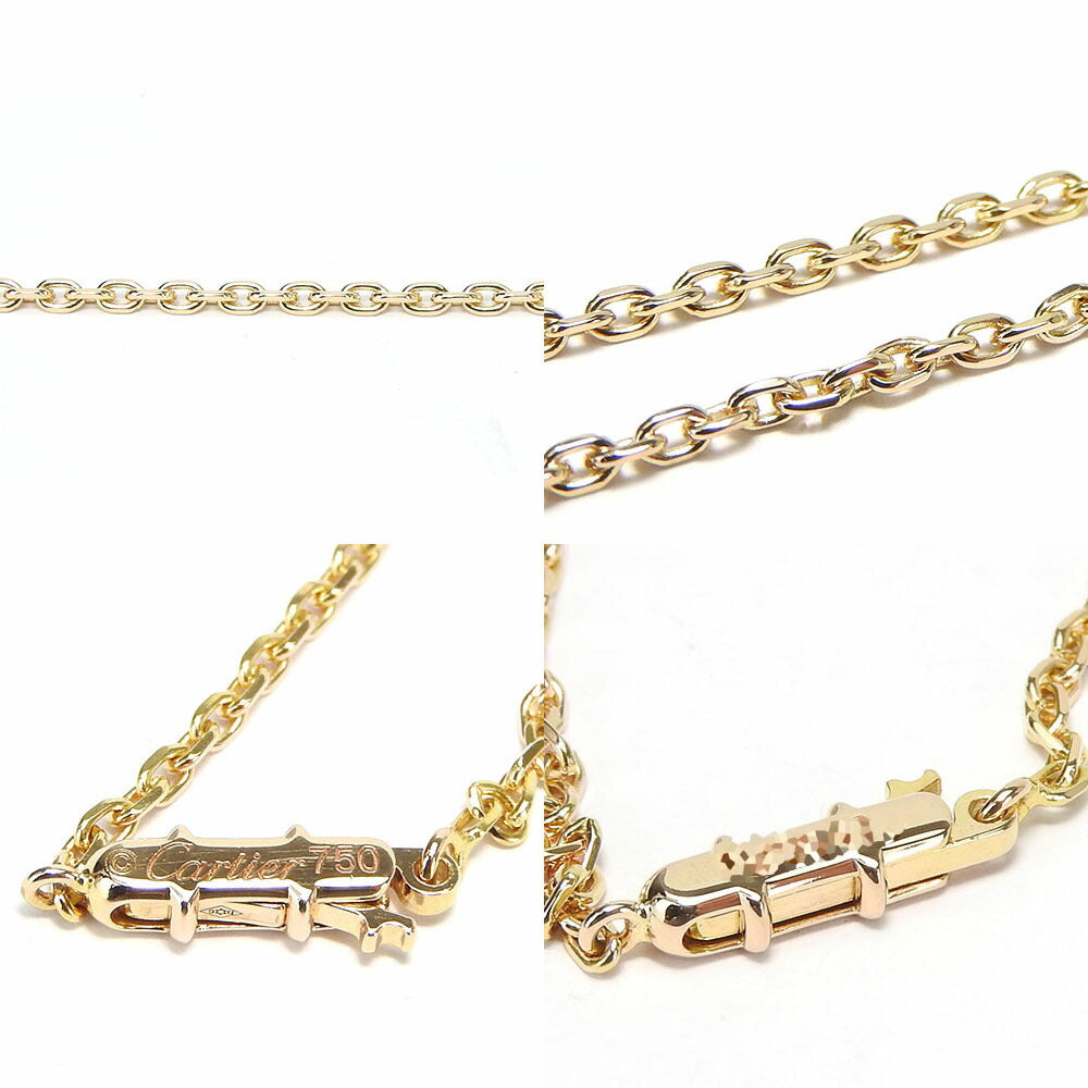 CARTIER Necklace K18 Pink Gold Pink gold Link slave chain Women Used Authentic