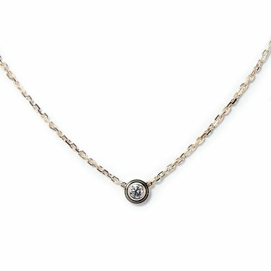 CARTIER Necklace B7224516 K18 Pink Gold Pink gold Damul Diaman Leger Women Used Authentic
