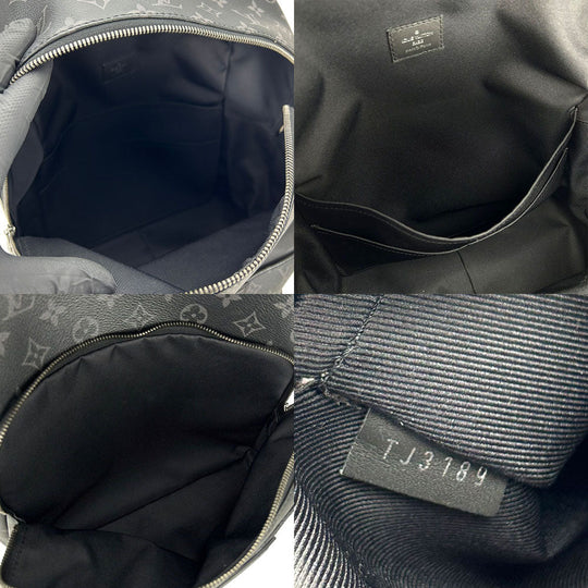 LOUIS VUITTON Backpack M43186 Monogram black Monogram Eclipse Apollo Bag mens Used Authentic