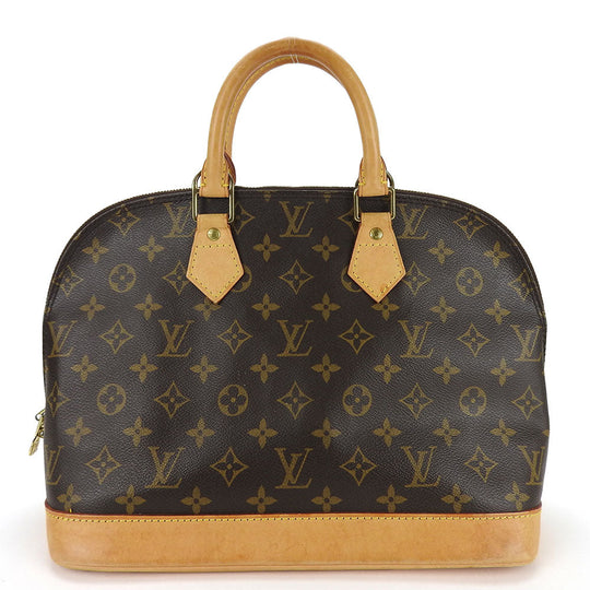 LOUIS VUITTON Handbag M51130 Monogram Brown Alma Women Used Authentic