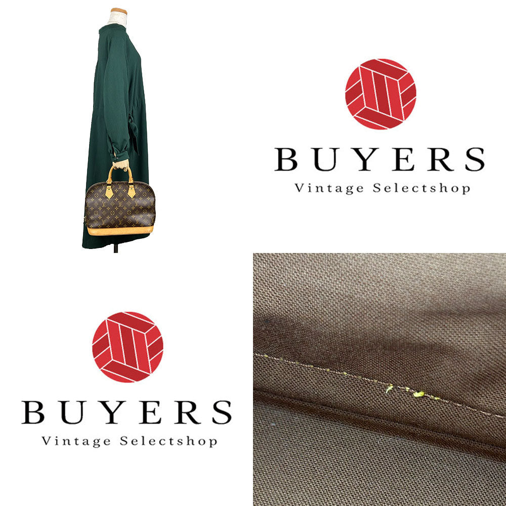 LOUIS VUITTON Handbag M51130 Monogram Brown Alma Women Used Authentic