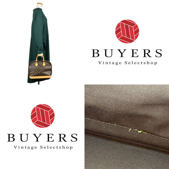 LOUIS VUITTON Handbag M51130 Monogram Brown Alma Women Used Authentic