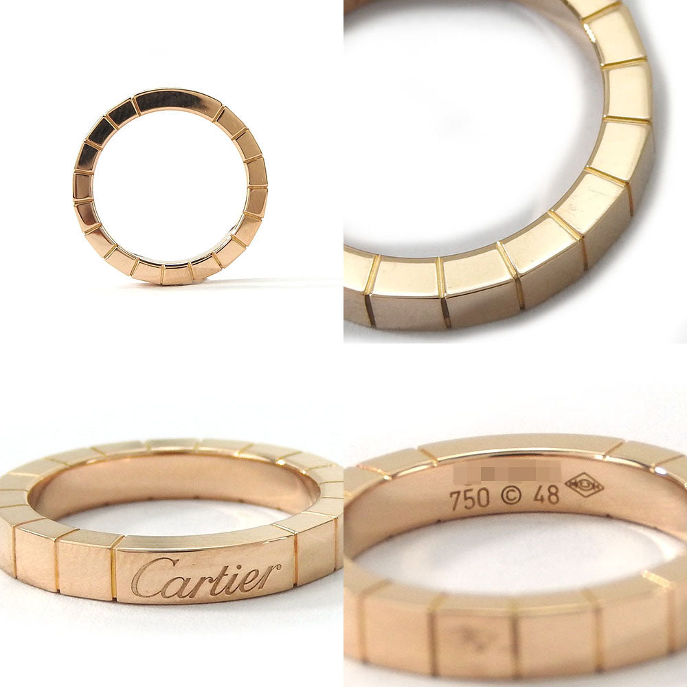 CARTIER Ring K18 Pink Gold Pink gold Laniere Women 48 Used Authentic