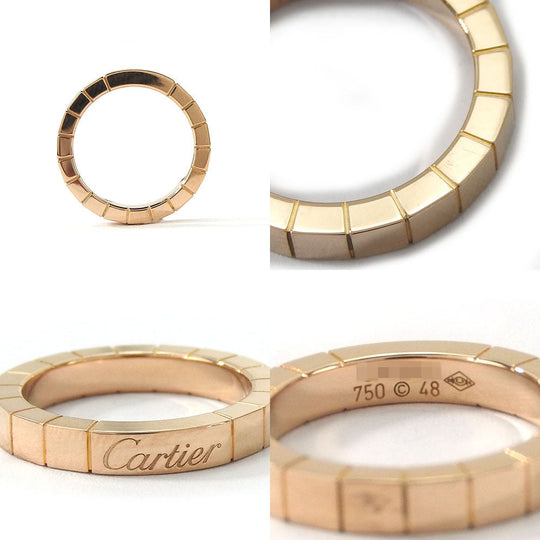 CARTIER Ring K18 Pink Gold Pink gold Laniere Women 48 Used Authentic
