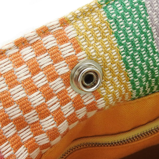 HERMES Handbag canvas multicolor Fool Toe Tote MM Women Used Authentic