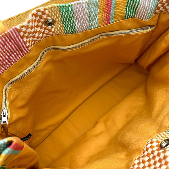 HERMES Handbag canvas multicolor Fool Toe Tote MM Women Used Authentic