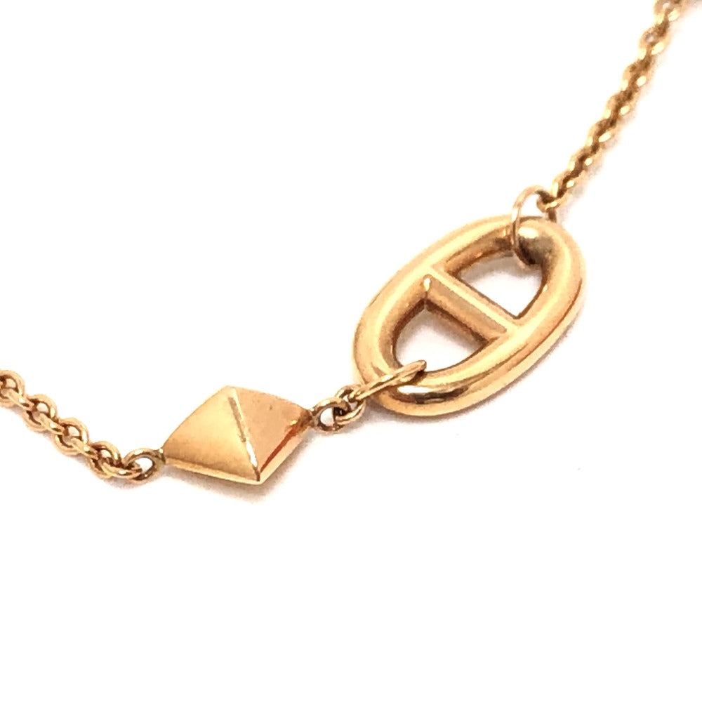 HERMES bracelet 18K Pink Gold gold 750PG Chene Dunkle Medor Ronde Multi