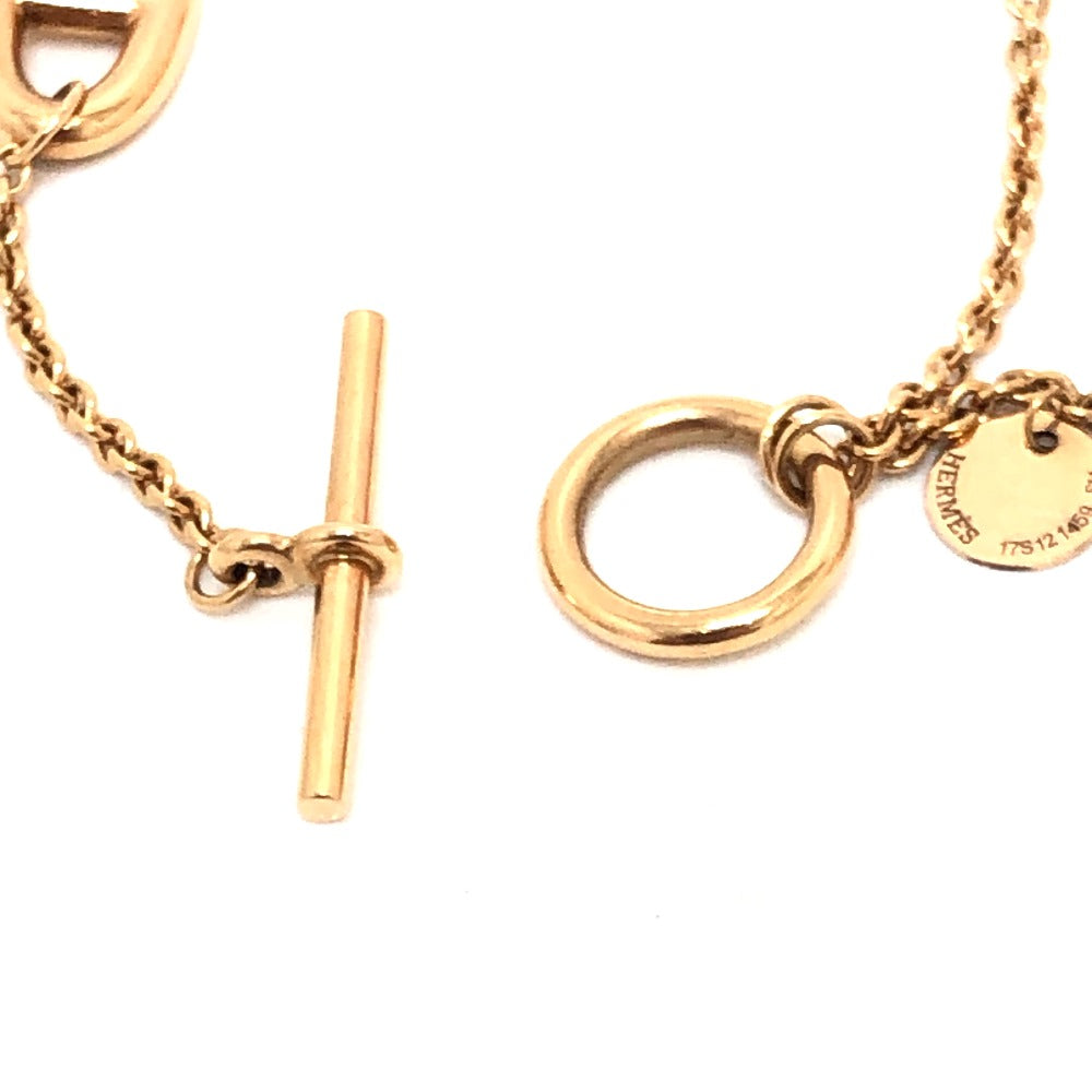 HERMES bracelet 18K Pink Gold gold 750PG Chene Dunkle Medor Ronde Multi