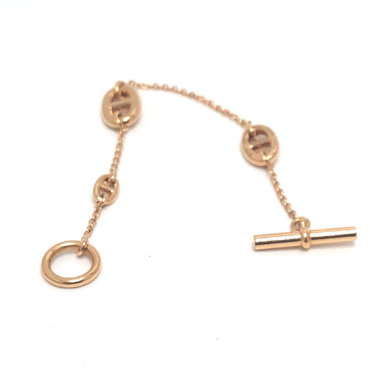 HERMES bracelet 18K Pink Gold gold Chene Dunkle Farandole
