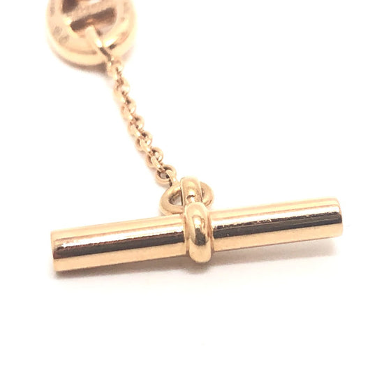 HERMES bracelet 18K Pink Gold gold Chene Dunkle Farandole