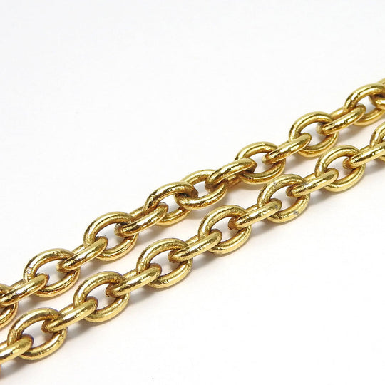 CHANEL Necklace metal gold COCO Mark Women Used Authentic