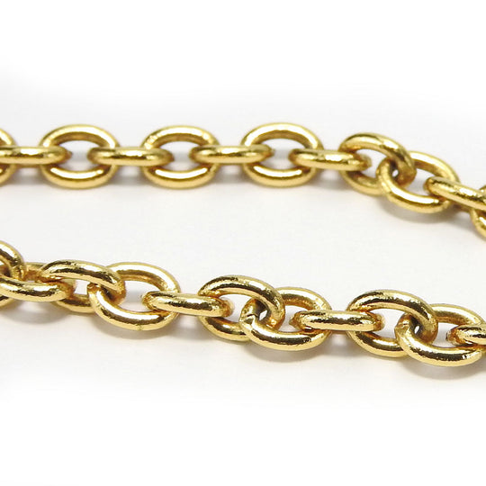 CHANEL Necklace metal gold COCO Mark Women Used Authentic