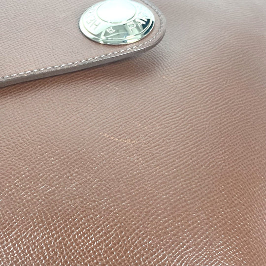 HERMES Shoulder Bag leather Brown Christine unisex(Unisex) Used Authentic