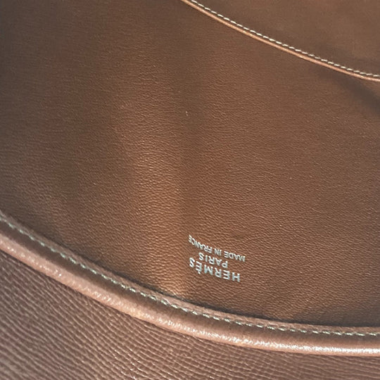HERMES Shoulder Bag leather Brown Christine unisex(Unisex) Used Authentic