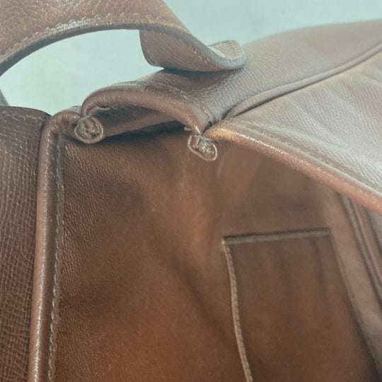 HERMES Shoulder Bag leather Brown Christine unisex(Unisex) Used Authentic