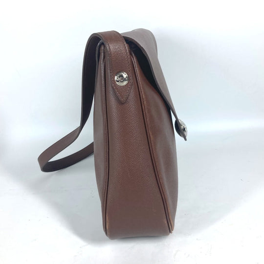 HERMES Shoulder Bag leather Brown Christine unisex(Unisex) Used Authentic
