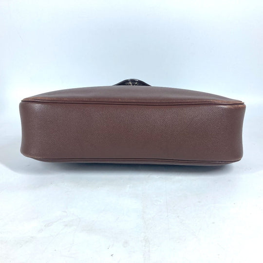 HERMES Shoulder Bag leather Brown Christine unisex(Unisex) Used Authentic